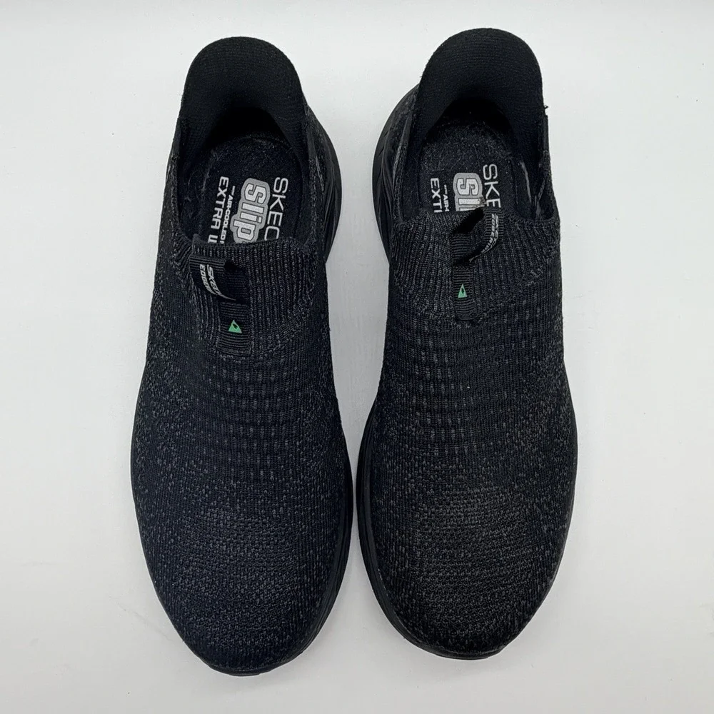 Skechers Shoes‎ Men's Sz 10 Black Slip-Ins Edgeride-Commissioner Sneaker 232839